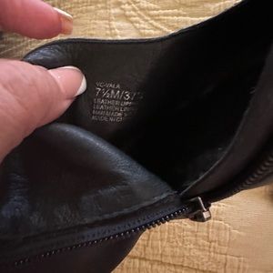 Vince Camuto black leather ankle boots